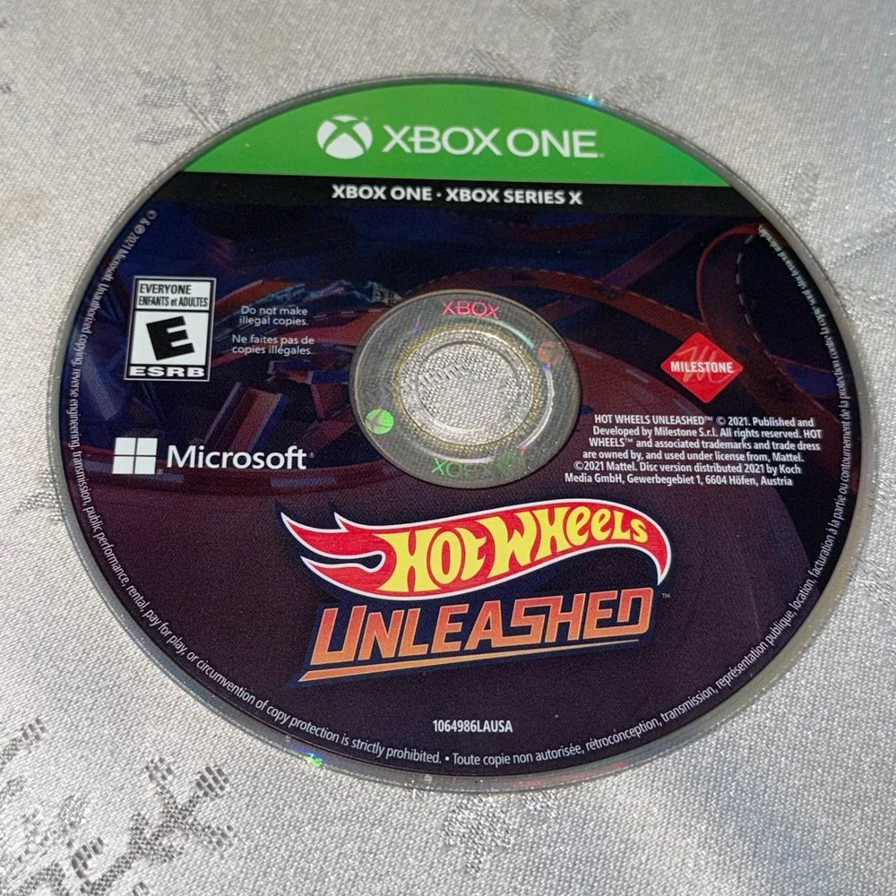 Microsoft Xbox One/Series X Mattel Hot Wheels Unleashed Video Game Rated E For E
